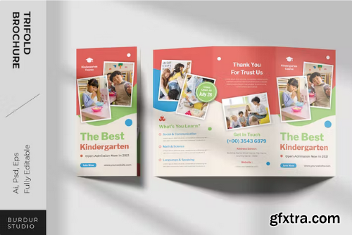 Kindergarten Education Trifold Brochure