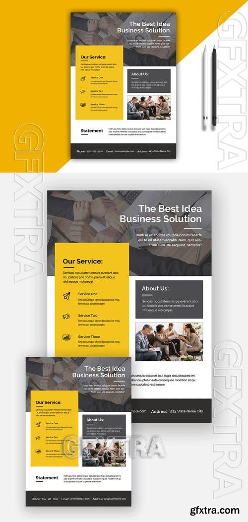 The Best Idea Business Solution Flyer 524534781