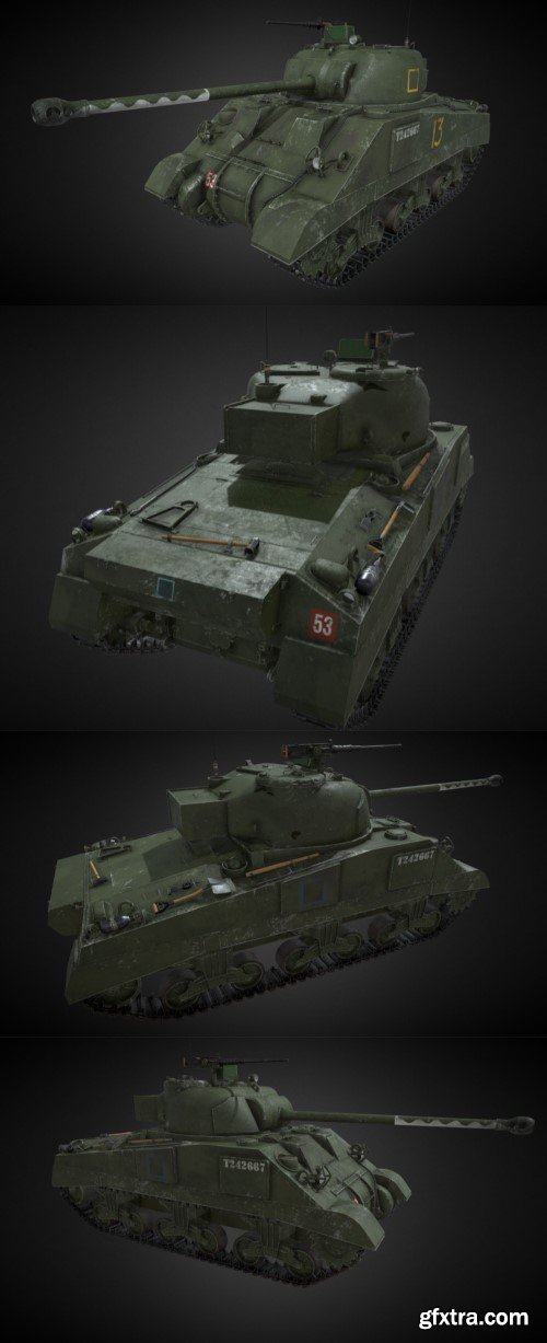 M4 Sherman Firefly 3d model
