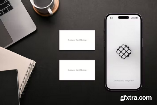 iPhone 14 Pro & Business Card Mockup