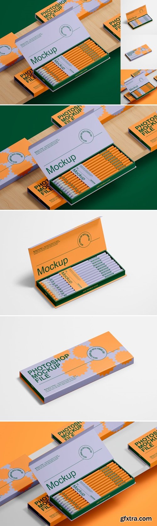 Pencil Packaging Mockup Set LBQSGNV