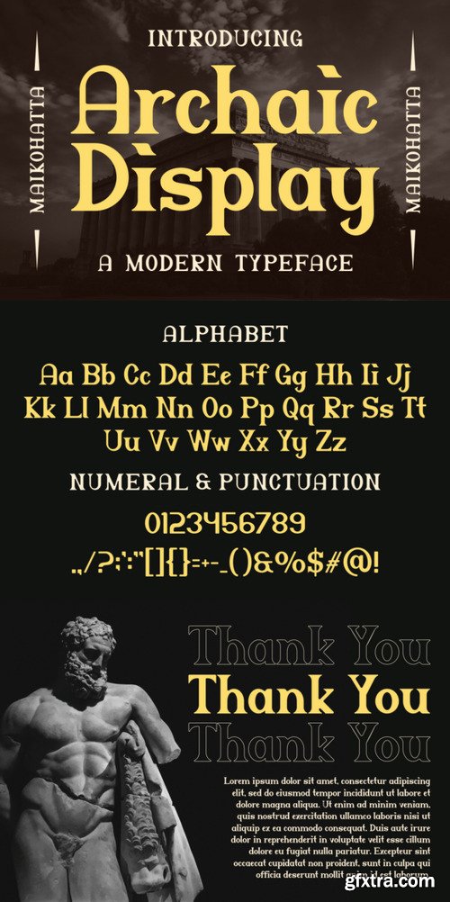 Archaic Display Font