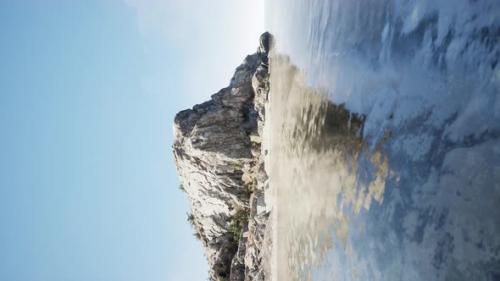 Videohive - Vertical Video of Tropical Sea Island on Summer Nature Landscape - 43263952