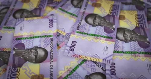 Videohive - Angola Kwanza growing pile of money seamless loop - 43194818