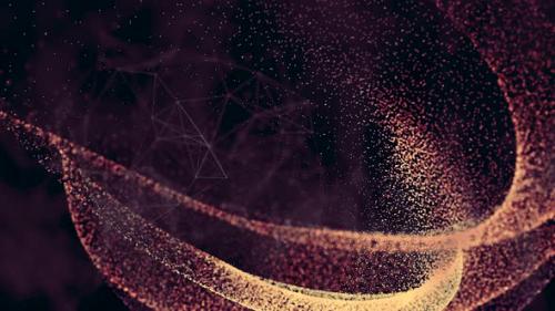 Videohive - Abstract background with animation of shine light from deep. - 43204419