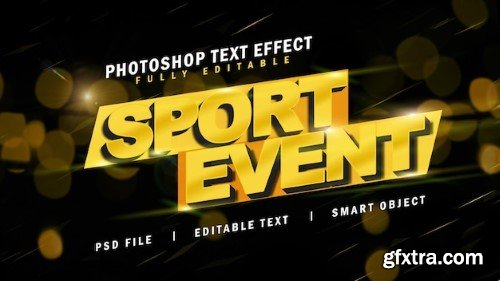 Sport event text effect template