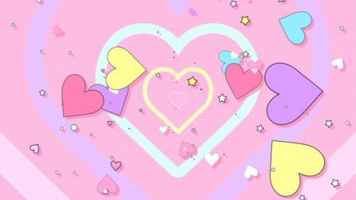 Videohive - Colorful Hearts Pop - 43181327