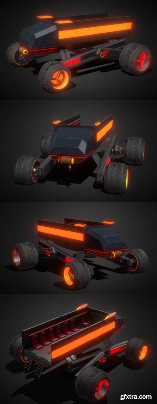 VRS V2 SDC-futuristic all terrain vehicle 3D model