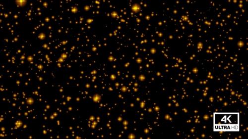 Videohive - Golden Particles Background Loop V2 - 43220154