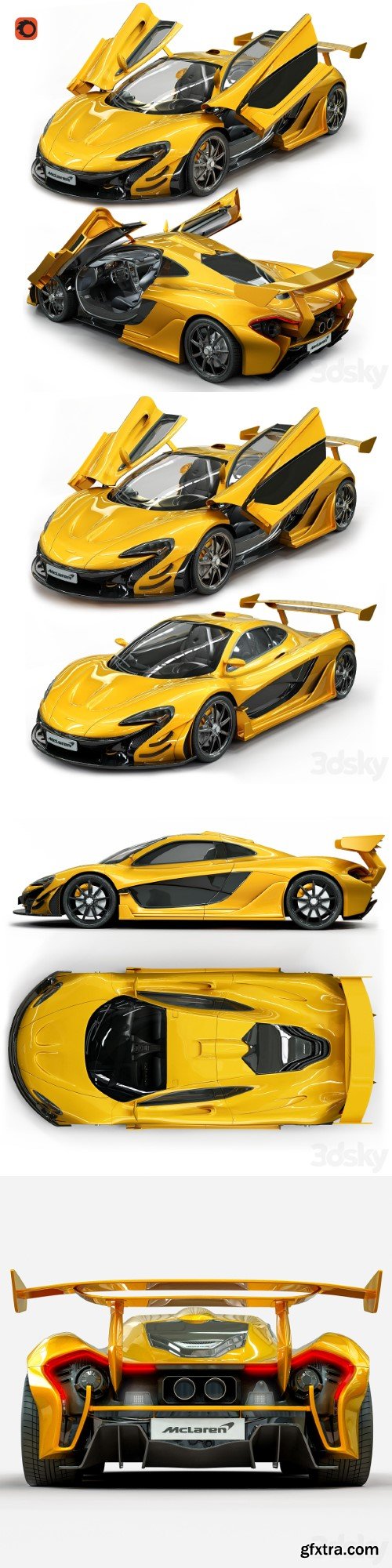 McLaren_P1 3D model
