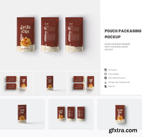 Pouch Packaging Mockup