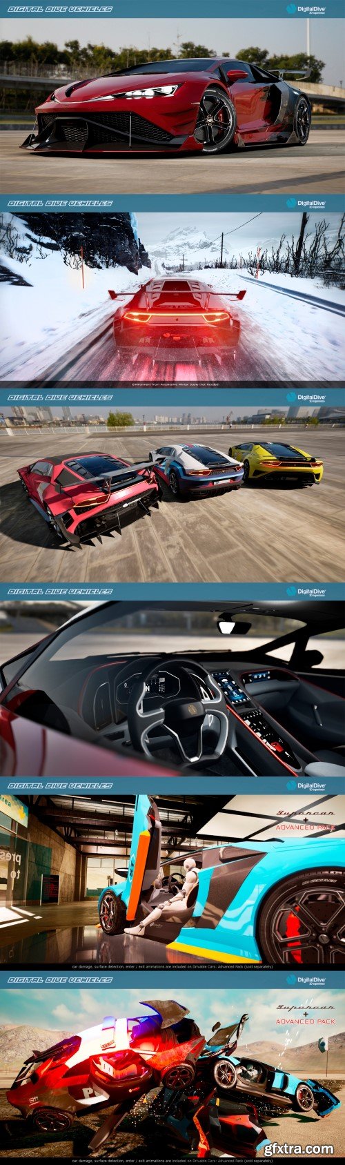 Unreal Engine - Drivable Cars: Supercar