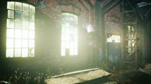 Videohive - Dark Factory Warehouse Alley at Night - 43241735