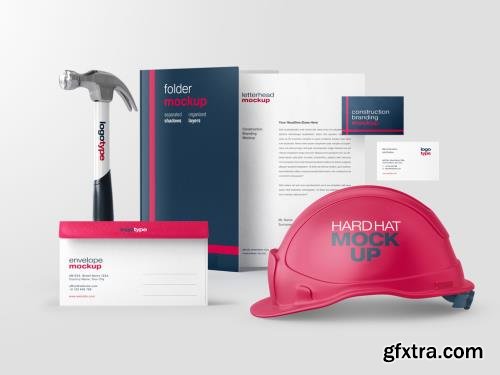 Construction and Architecture Branding Stationery Mockup 461126138