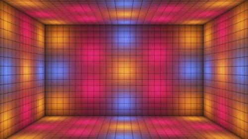 Videohive - Broadcast Hi-Tech Blinking Illuminated Cubes Room Stage 11 - 43279304