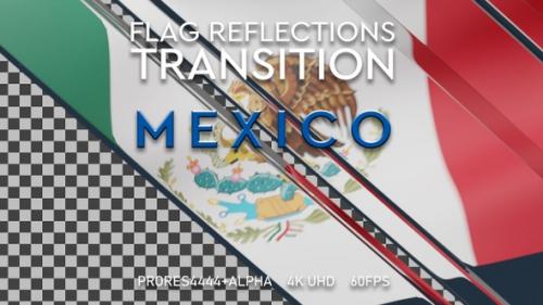 Videohive - Flag of Mexico transition | UHD | 60fps - 43327800