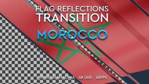 Videohive - Flag of Morocco transition | UHD | 60fps - 43335674