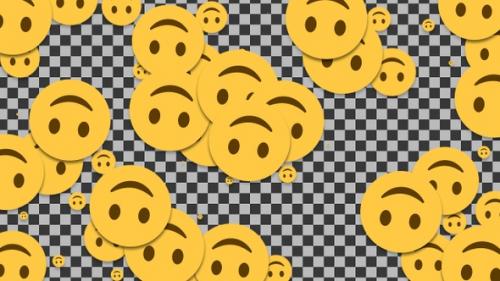 Videohive - Emojii Upside Down Face Transition | UHD | 60fps - 43335675
