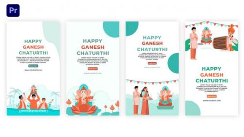 Videohive - Happy Ganesh Chaturthi Instagram Story Template Premier Pro - 39407597