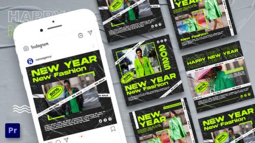 Videohive - Happy New Year Instagram Promo Post For Premiere Pro - 42354868