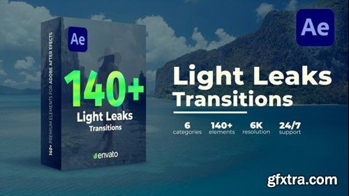 Videohive Light Leaks Transitions 43311023