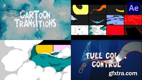 Videohive Abstract Cartoon Transitions for After Effects 43310728