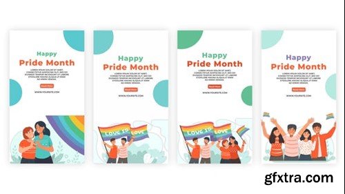 Videohive Happy Pride Month Instagram Stories Pack 39097604