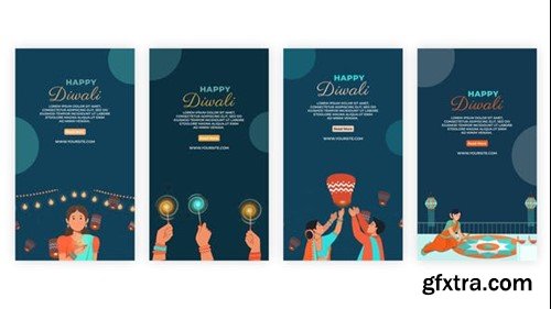 Videohive Indian Culture Diwali Festival Instagram Story Pack 39097622