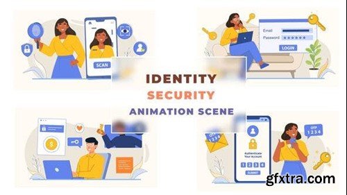 Videohive Digital Security Identify Hint Animation 43043512