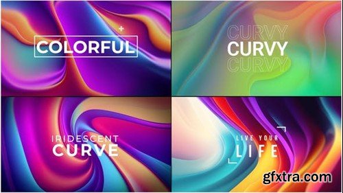 Videohive Colorful Curves Titles 42788119