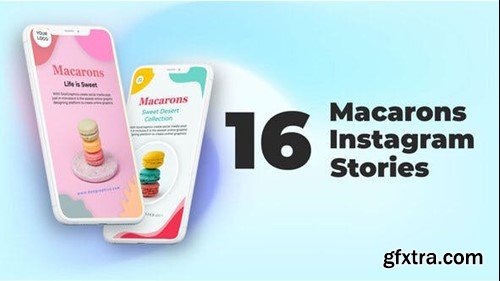 Videohive Macarons Instagram Stories 32384901