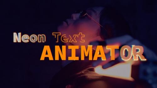 Videohive - Neon Hand Draw Text Animator - 43255369
