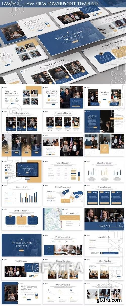 Lawact - Law Firm Powerpoint Template M6TH6GC