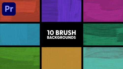 Videohive - Brush Backgrounds - 43306864