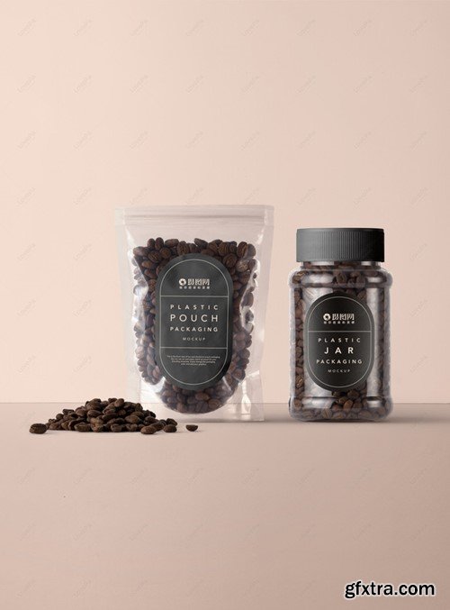 Coffee Brand Packaging Demonstration Mockup Template 400810125