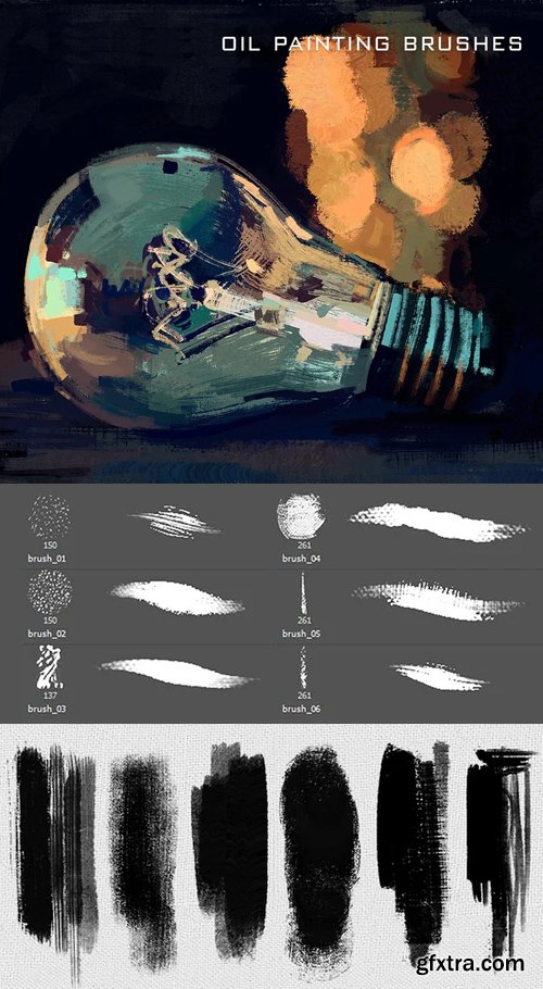 Oil Painting Brushes for Photoshop