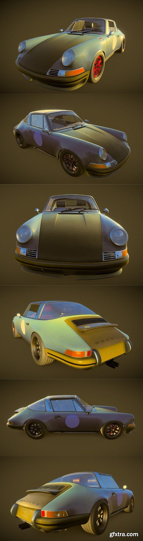 Porsche 911 Backdate Targa 3D model