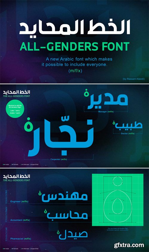 All Genders - New Arabic Typeface