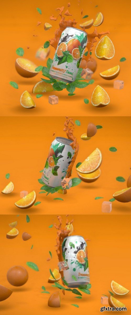 Orange Soda 3D Model
