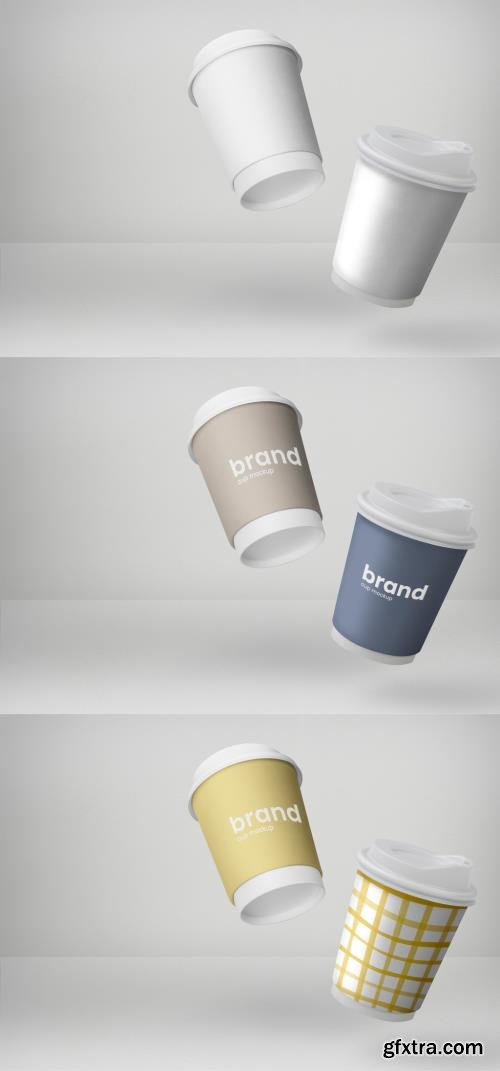 Disposable Paper Cups Mockup 437107534