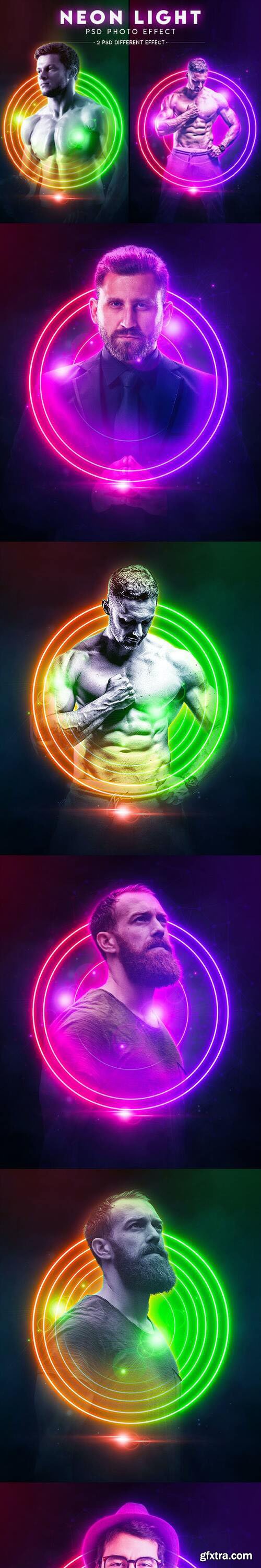 GraphicRiver - Neon Colorful Lighting Photo Effect Template 40320760
