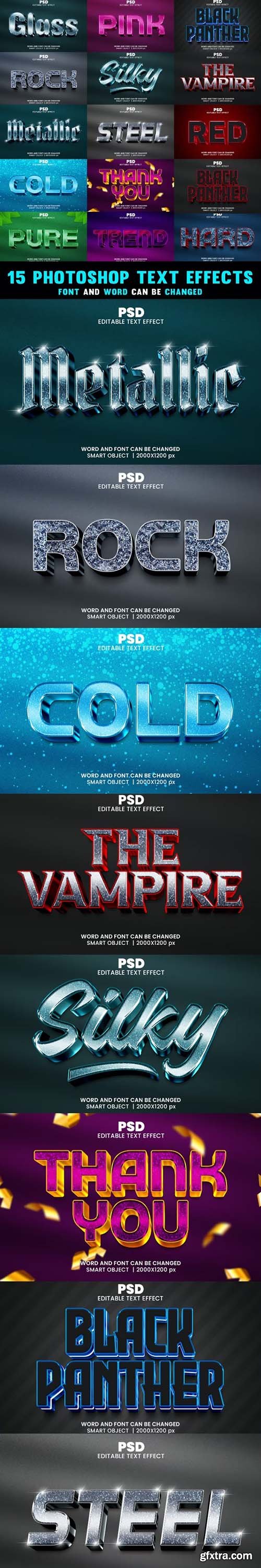 GraphicRiver - Metallic Editable 3D Text Effect Style for Photoshop Pack V.22 43183344