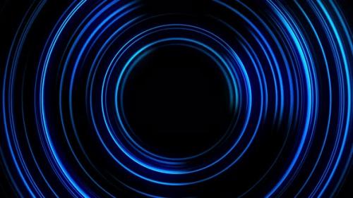Videohive - Abstract blue glowing circles background - 43382386
