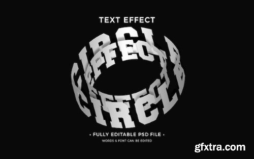 Circle round text effect