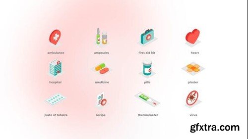 Videohive Medical - Isometric Icons 43427701
