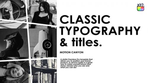 Videohive - Classic Typography. - 43420111