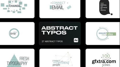 Videohive Abstract Typo for After Effects 43435543