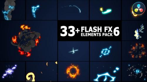 Videohive - Flash FX Elements Pack | DaVinci Resolve - 43396106