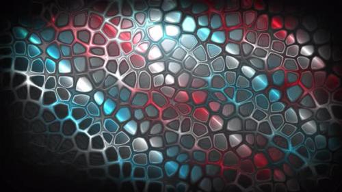 Videohive - Transformations Background Animation of Texture Cells | 4K - 43397324