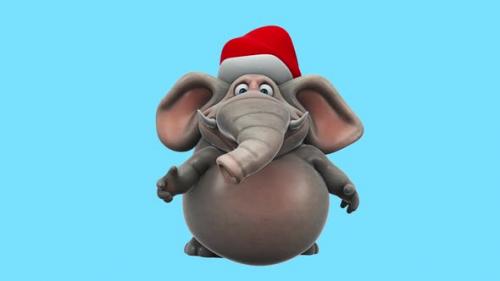 Videohive - Fun Elephant talking (alpha channel included), - 43423257